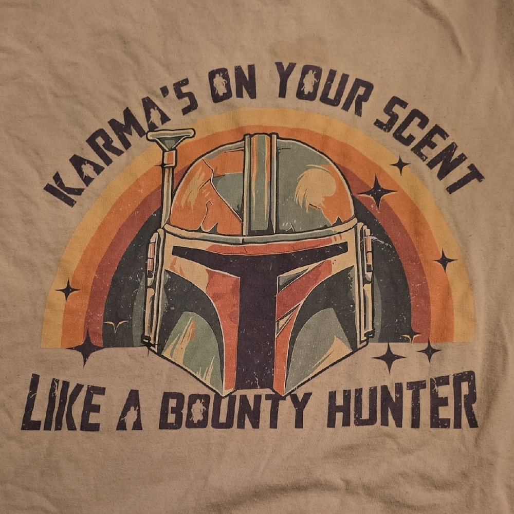 Graphic Tee with Bounty Hunter Design